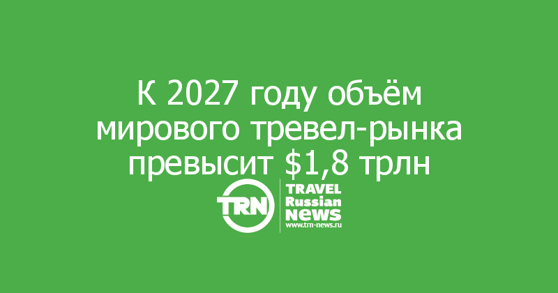 К 2027 году объём мирового тревел-рынка превысит $1,8 трлн